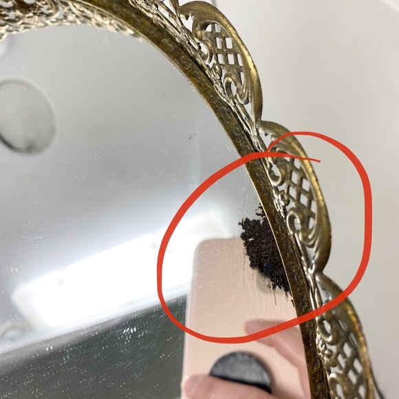 Vintage Gold Mirror Tray - Picture 4 of 5